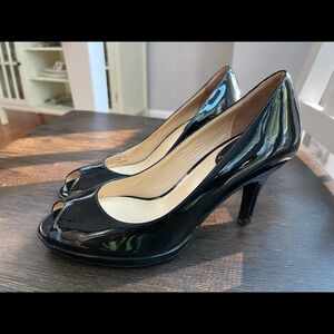 Cole Haan peep toe pumps